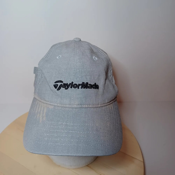 Taylormade Golf Strapback Hat Grey/Black Adjustable see pictures for reference h - Picture 1 of 9